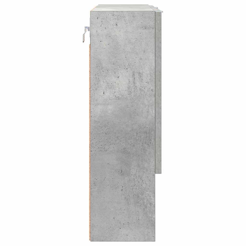 Veidrodžio spinta Betono pilka 59 x 17 x 55 cm Apdirbta mediena