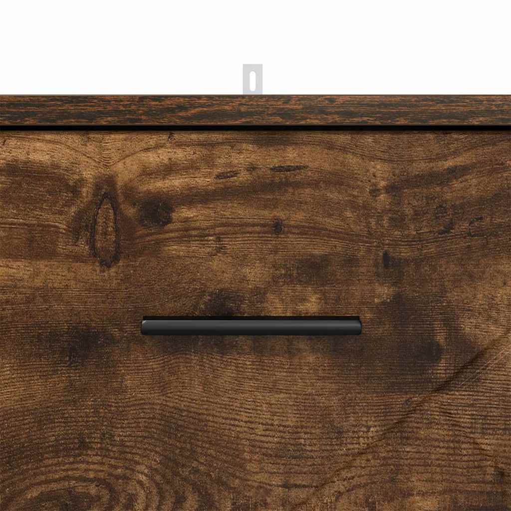 Bedside cabinet with a drawer Smoked oak 38 x 38 x 66 cm