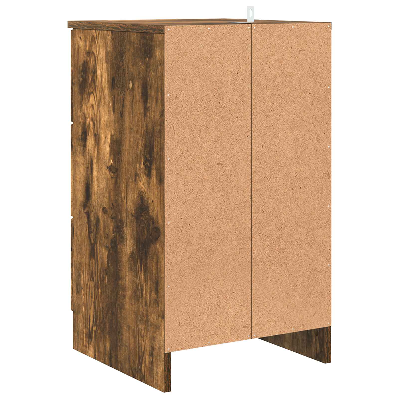 Bedside cabinet with a drawer Smoked oak 38 x 38 x 66 cm
