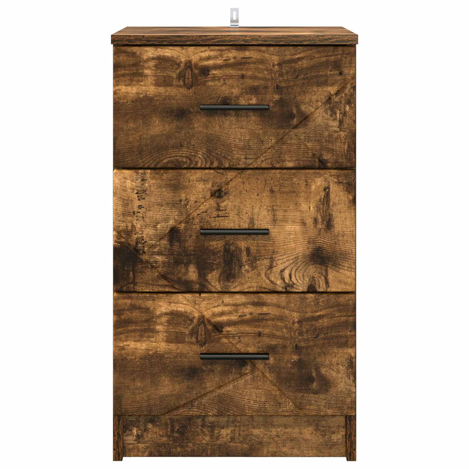 Bedside cabinet with a drawer Smoked oak 38 x 38 x 66 cm