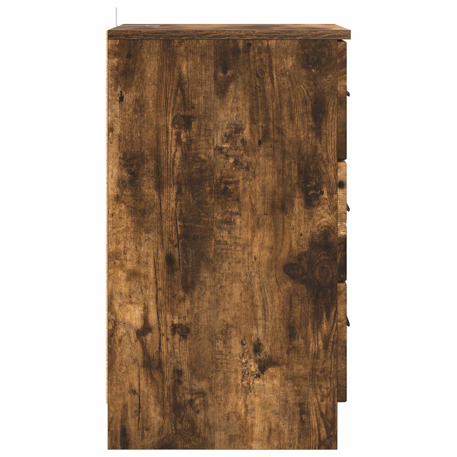Bedside cabinet with a drawer Smoked oak 38 x 38 x 66 cm