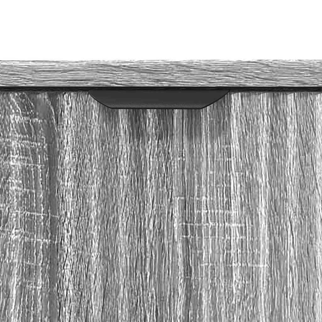 Bathroom Vanity Cabinet Grey Sonoma Oak 60.5 x 33.5 x 61 cm