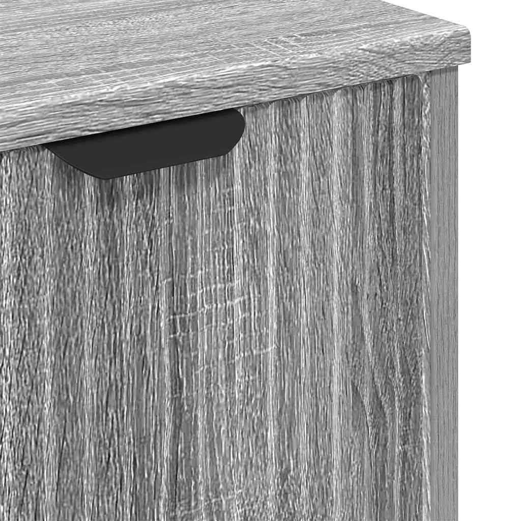 Bathroom Vanity Cabinet Grey Sonoma Oak 60.5 x 33.5 x 61 cm