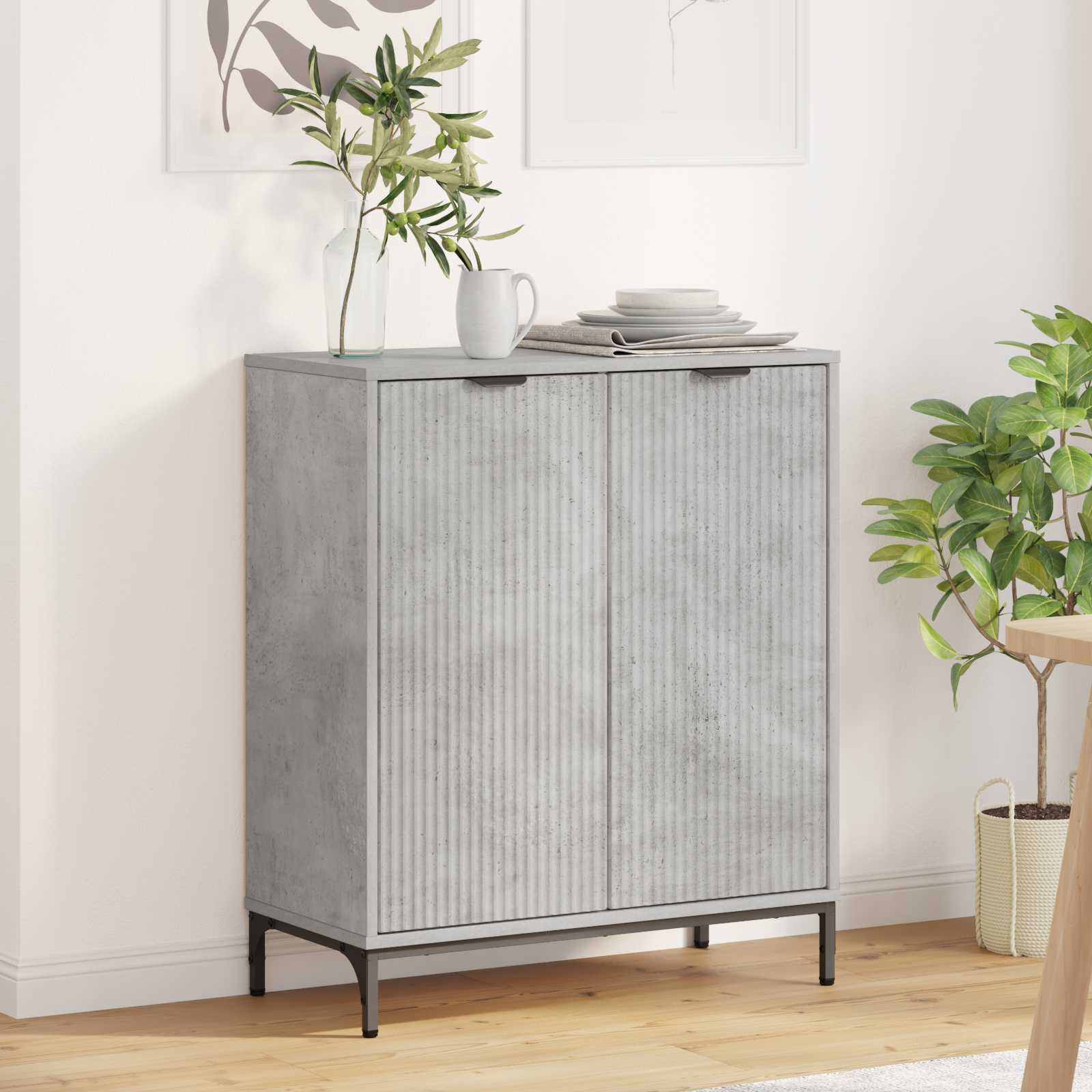 Kabalas Betono pilka 69,5 x 33 x 82 cm Apdirbta mediena