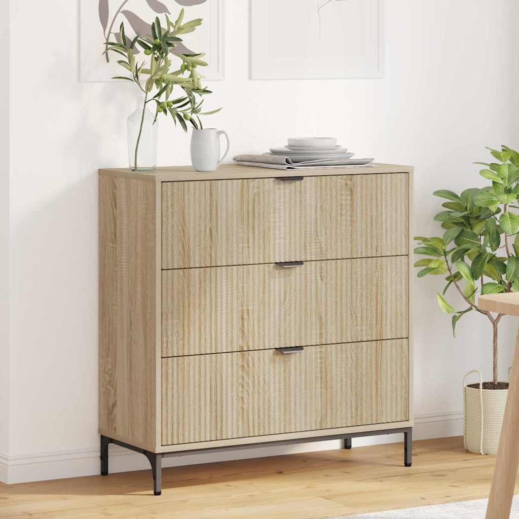 Kumode Sonoma ozols 79,5 x 33 x 82 cm Inženierijas koks