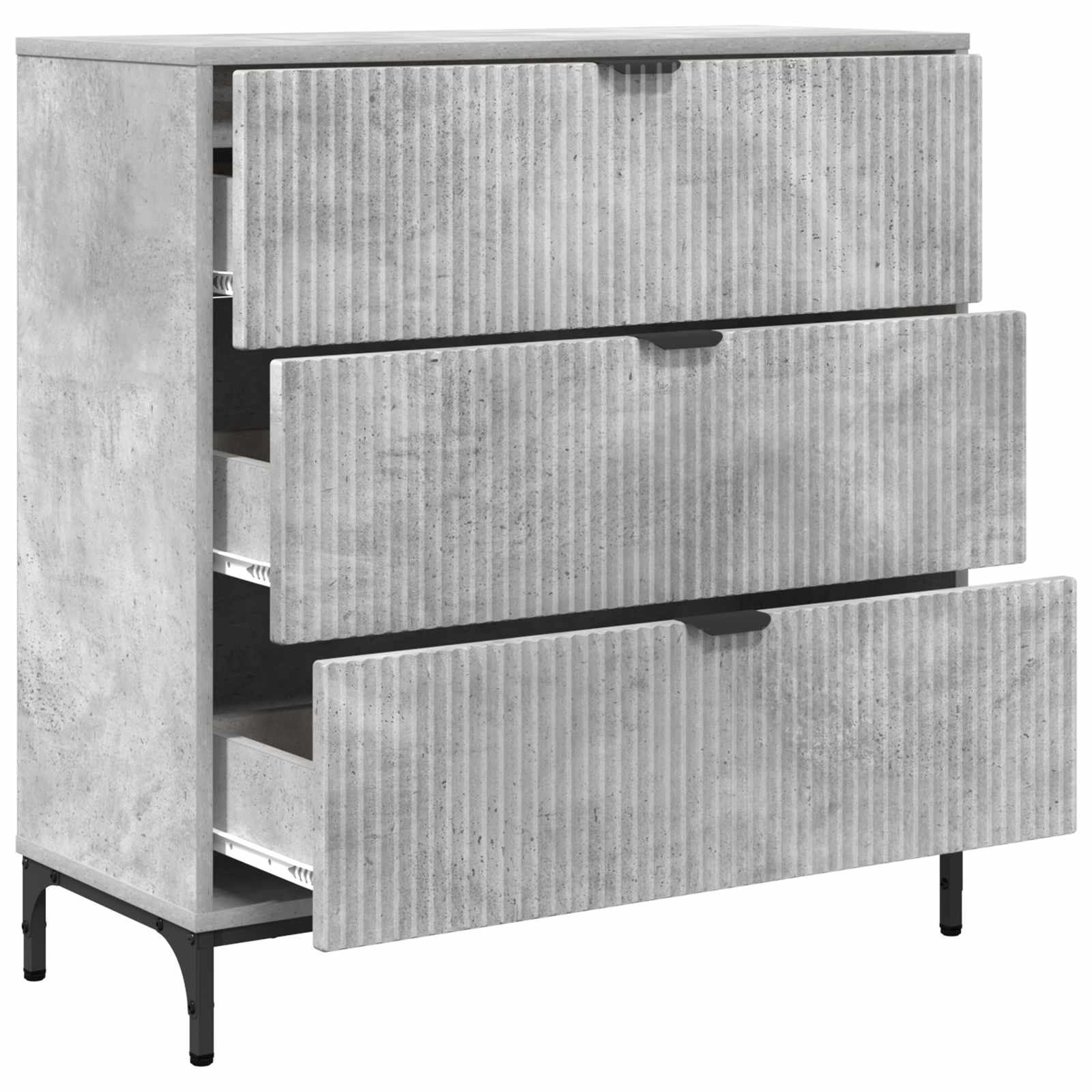 Kabalas Concrete grey 79.5 x 33 x 82 cm Engineered wood