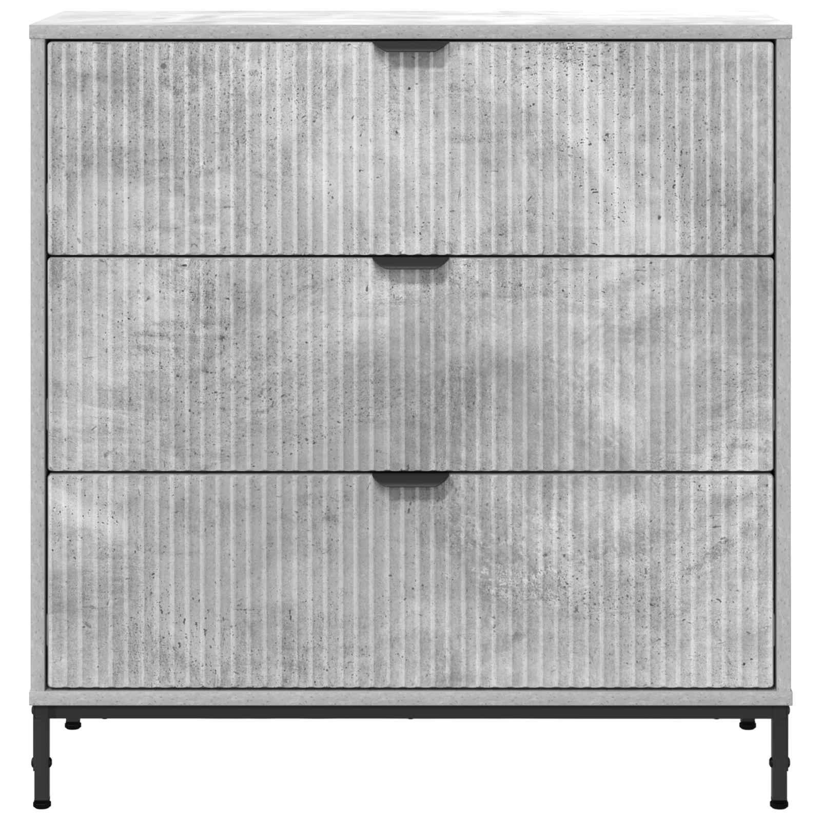 Kabalas Concrete grey 79.5 x 33 x 82 cm Engineered wood