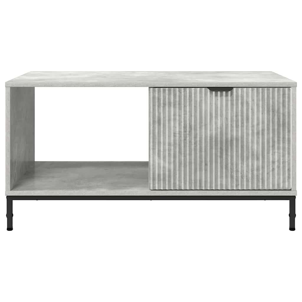 Kavos staliukas Betono pilka 90 x 49 x 46 cm Apdirbta mediena