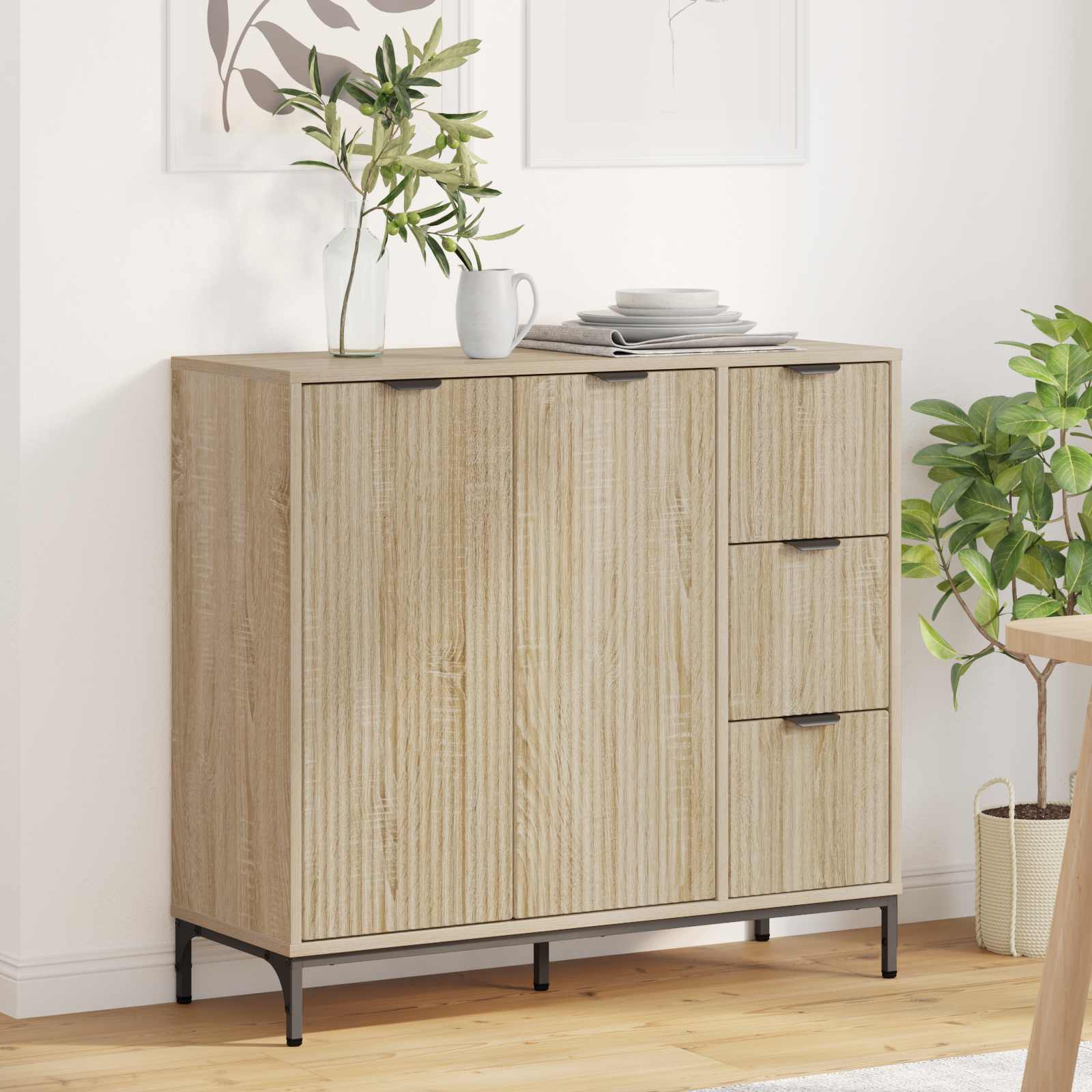 Kabala Sonoma Oak 89.5 x 33 x 82 cm Engineered Wood