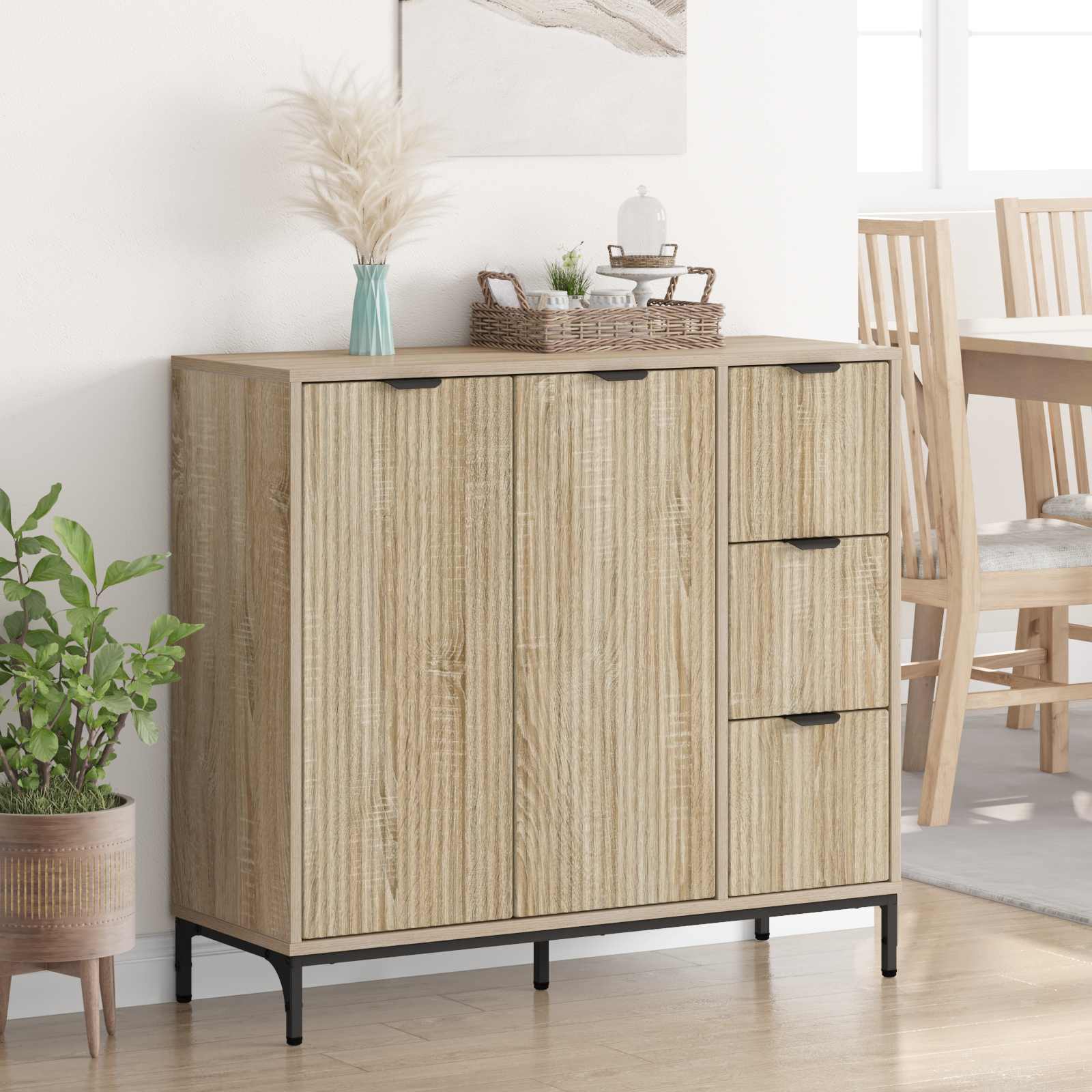 Kabala Sonoma Oak 89.5 x 33 x 82 cm Engineered Wood