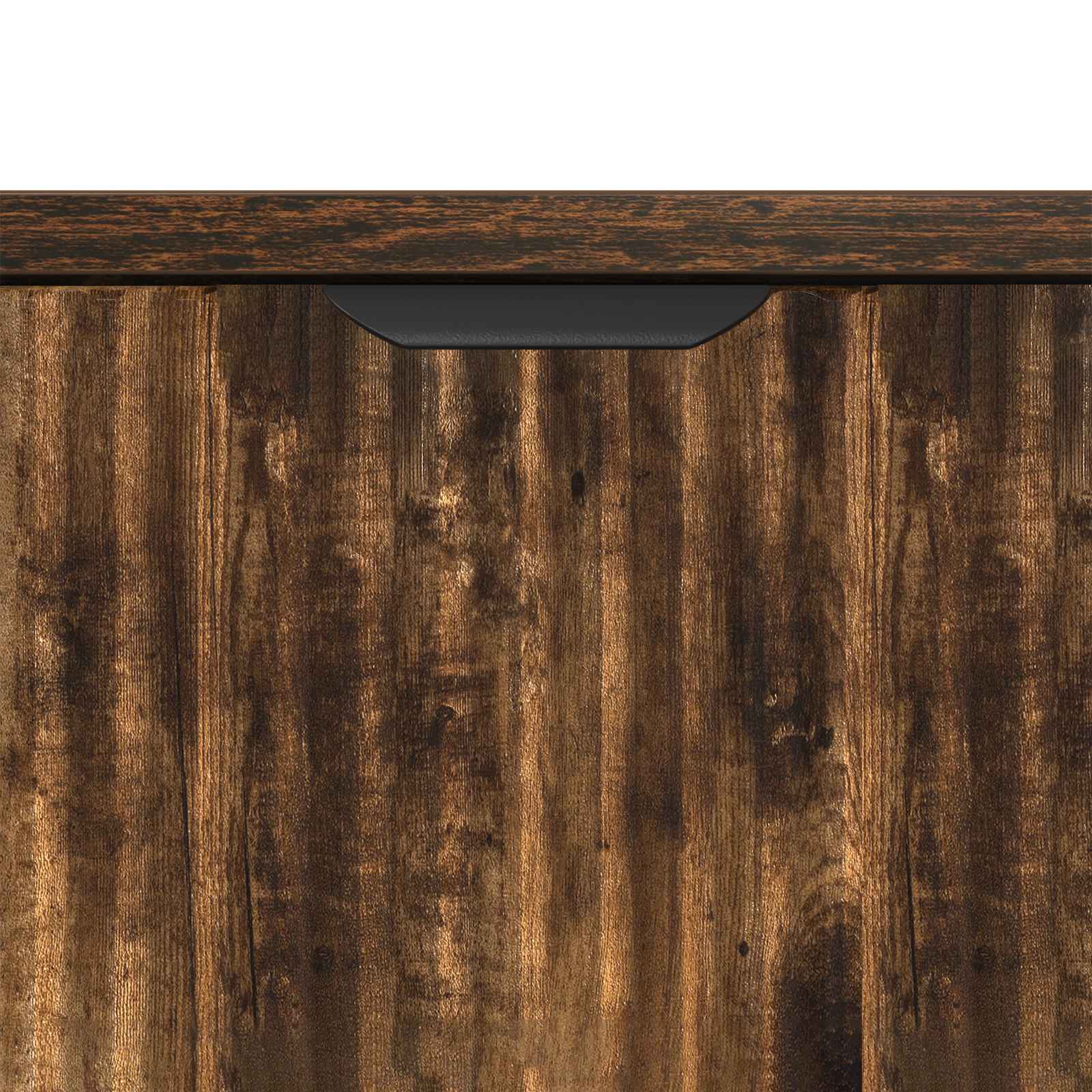 Chest of drawers Smoked oak 89.5 x 33 x 82 cm Engineered wood