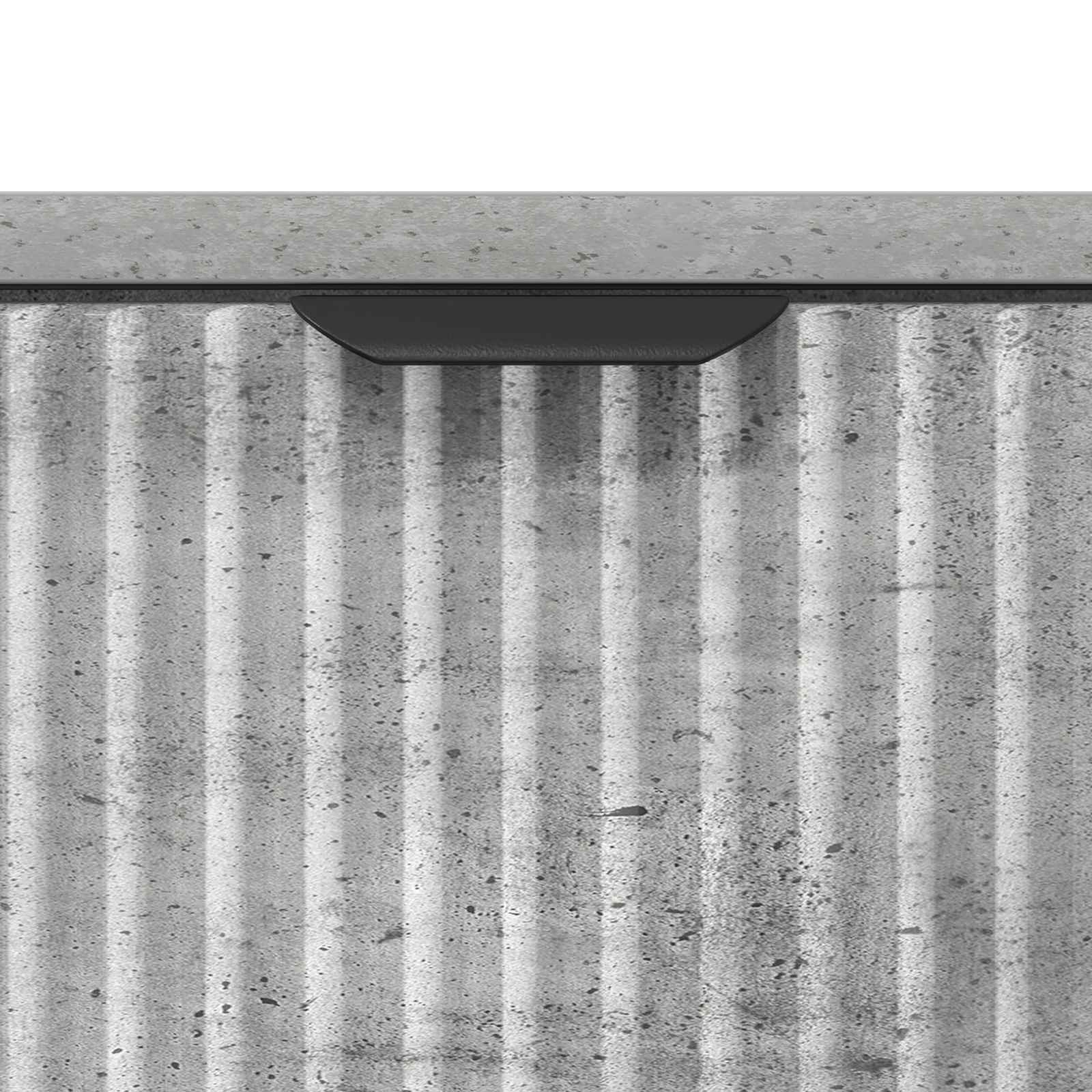 Naktinis staliukas su stalčių Betono pilka 63.5 x 36 x 61 cm
