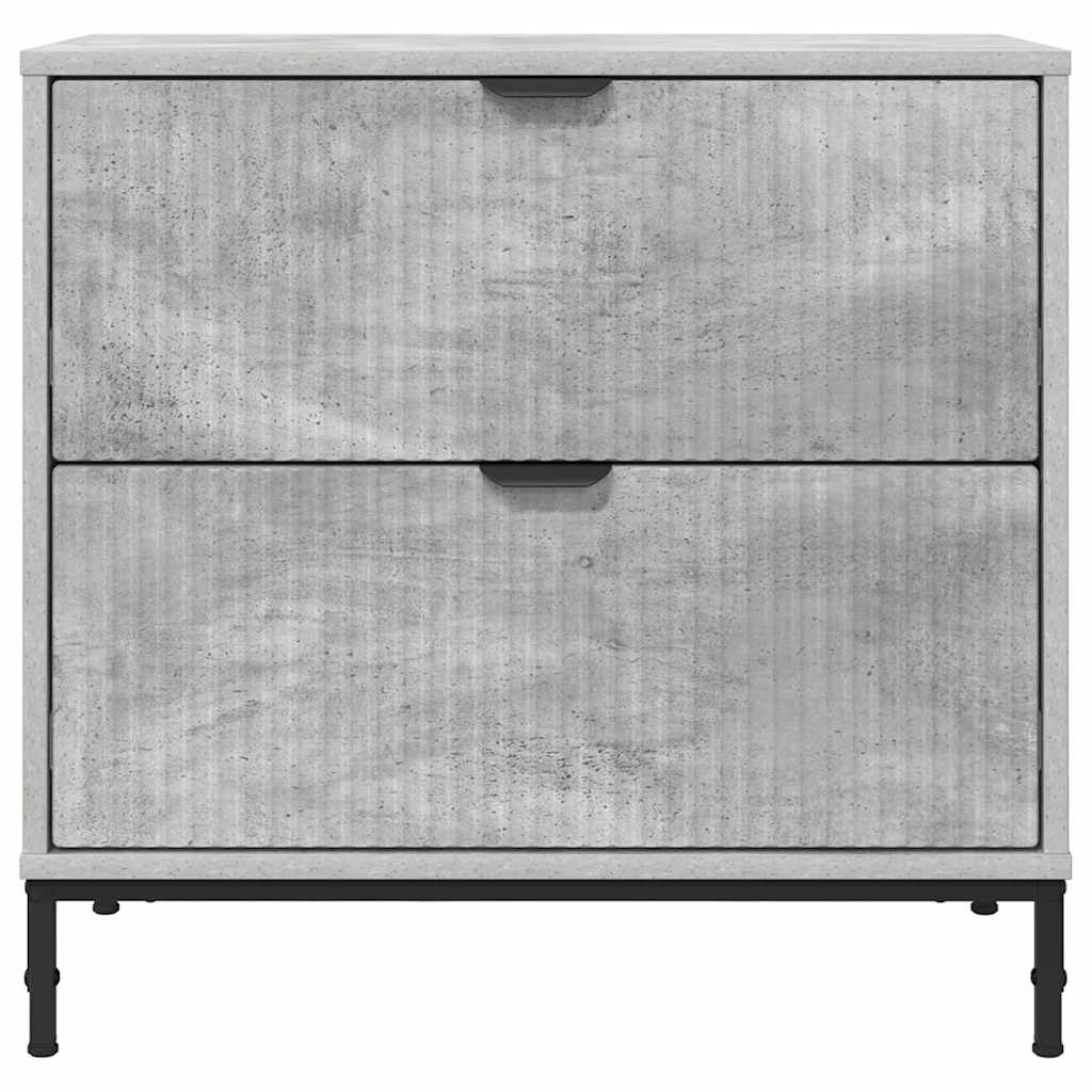 Naktsskapītis ar atvilktni Betona pelēks 63.5 x 36 x 61 cm