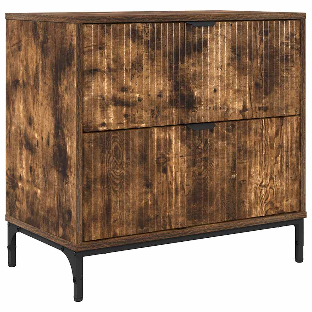 Naktinis staliukas su stalčių Dūminio ąžuolo 63.5 x 36 x 61 cm
