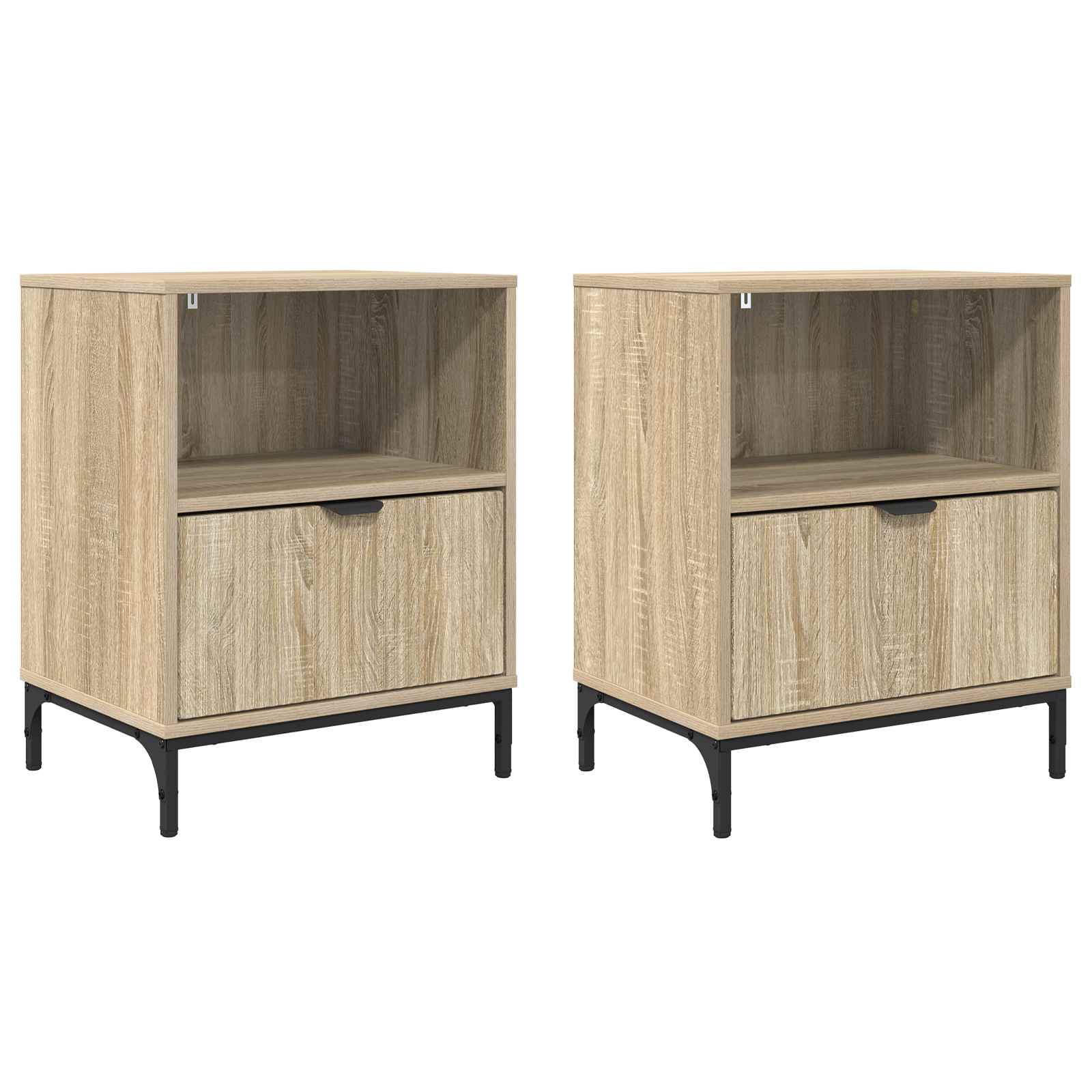 Nightstands 2 pcs Sonoma oak 49 x 36 x 61 cm