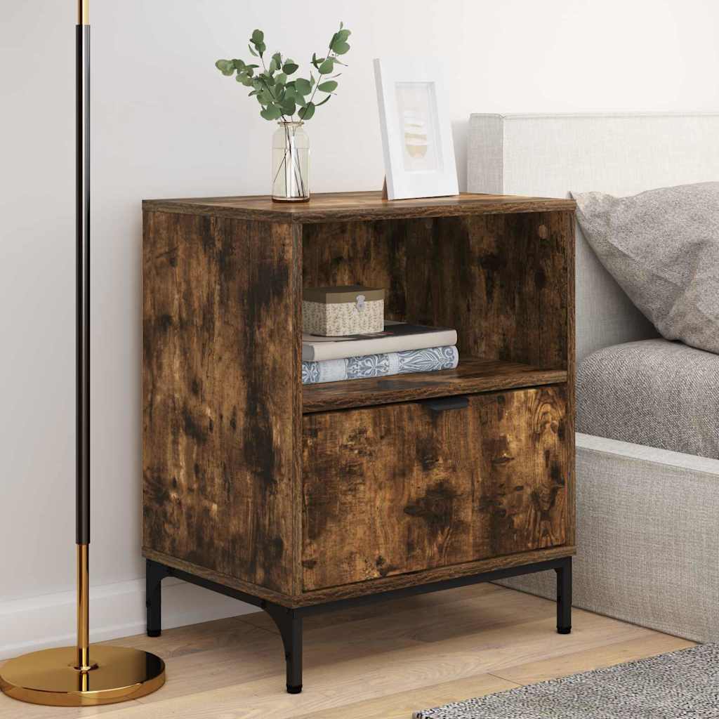 Bedside cabinets 2 pcs Smoked oak 49 x 36 x 61 cm