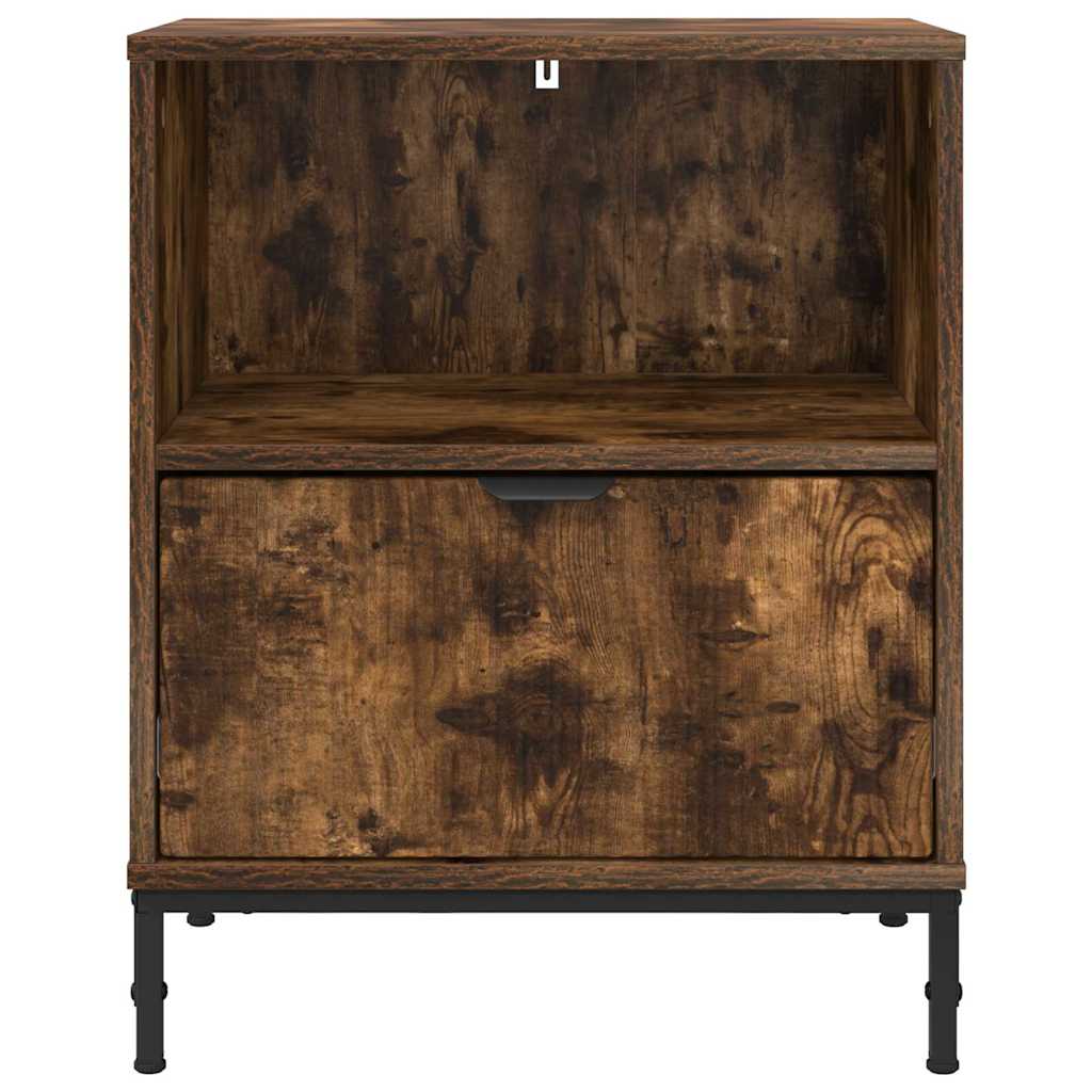 Bedside cabinets 2 pcs Smoked oak 49 x 36 x 61 cm