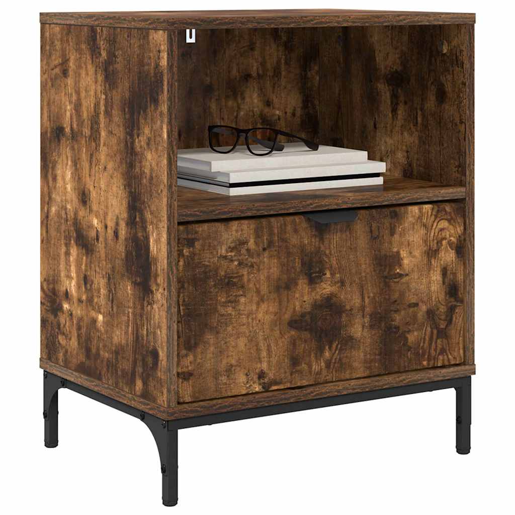 Bedside cabinets 2 pcs Smoked oak 49 x 36 x 61 cm