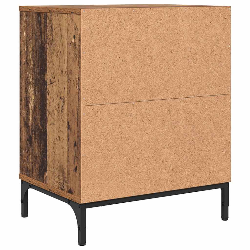 Naktiniai staliukai 2 pcs Sena mediena 49 x 36 x 61 cm