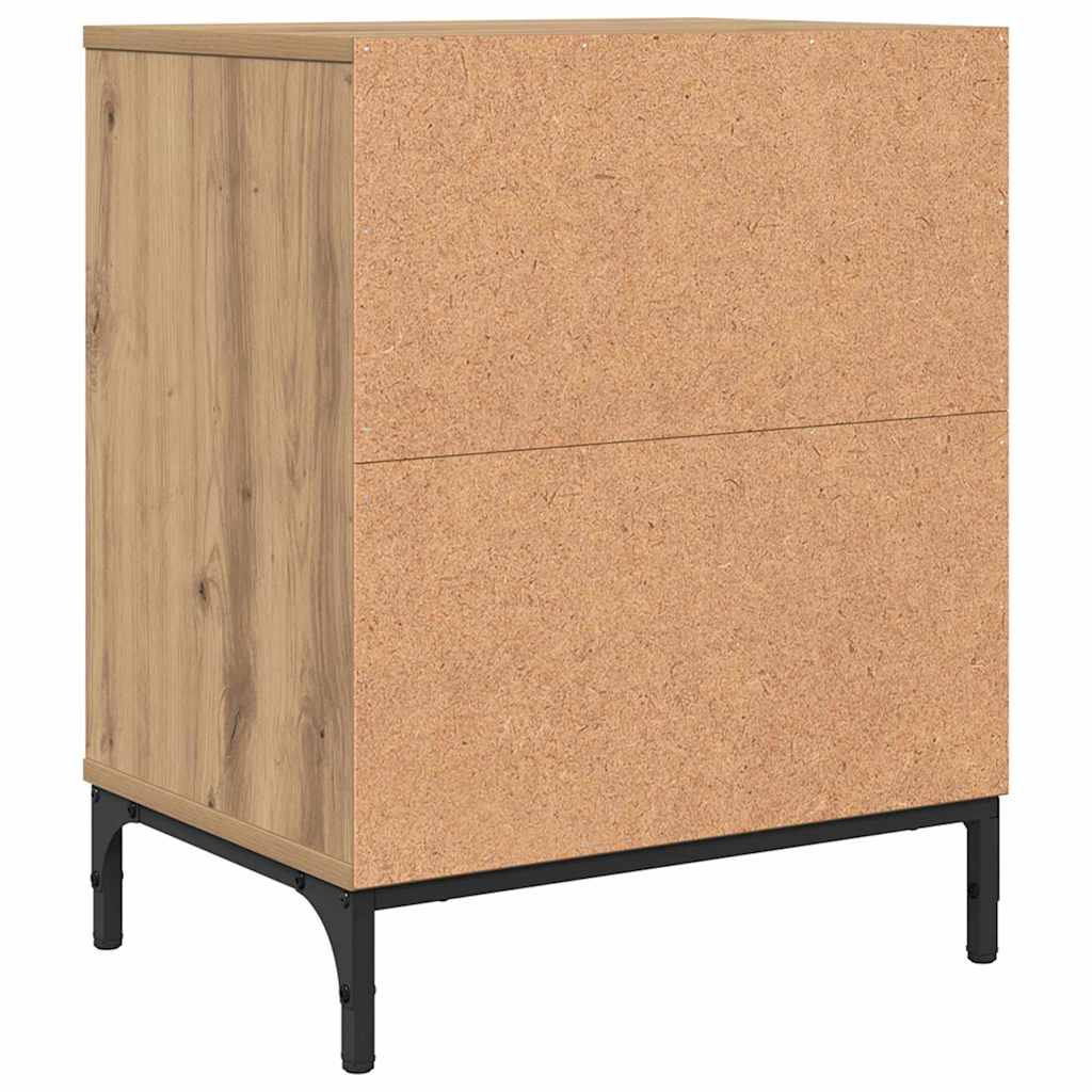 Bedside cabinet with drawer artisan oak 49 x 36 x 61 cm