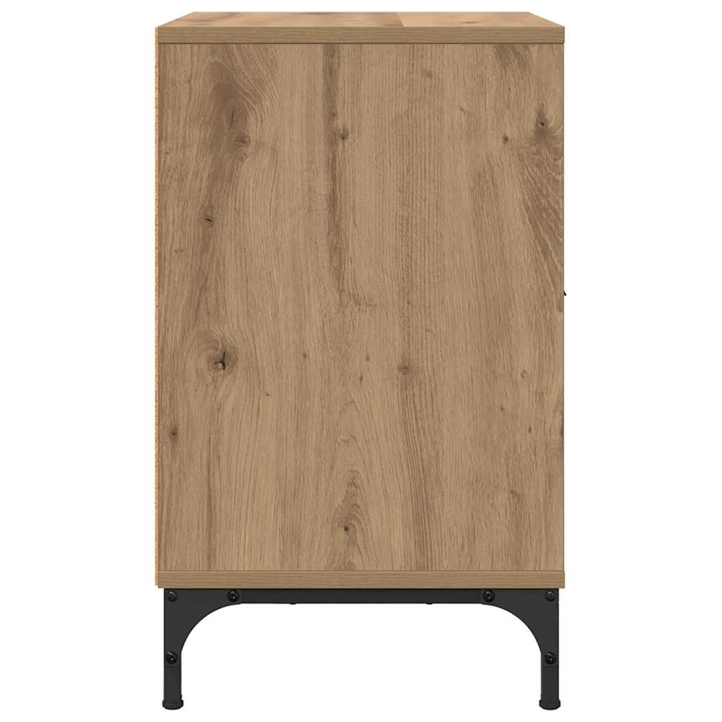 Bedside cabinet with drawer artisan oak 49 x 36 x 61 cm
