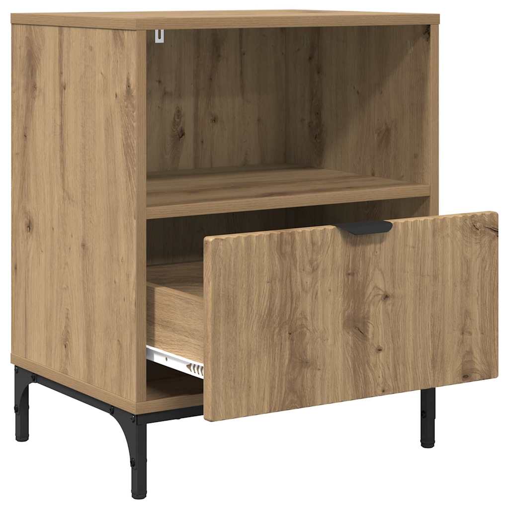 Nightstands 2 pcs artisan oak 49 x 36 x 61 cm