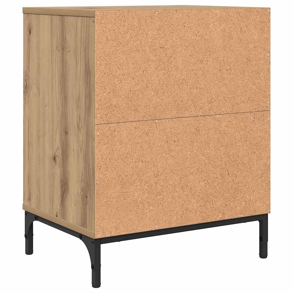 Nightstands 2 pcs artisan oak 49 x 36 x 61 cm