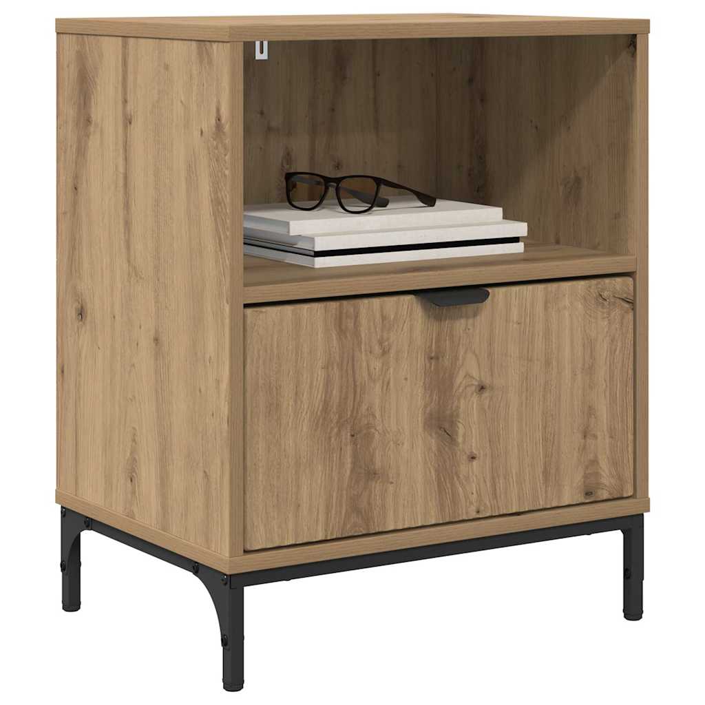 Nightstands 2 pcs artisan oak 49 x 36 x 61 cm
