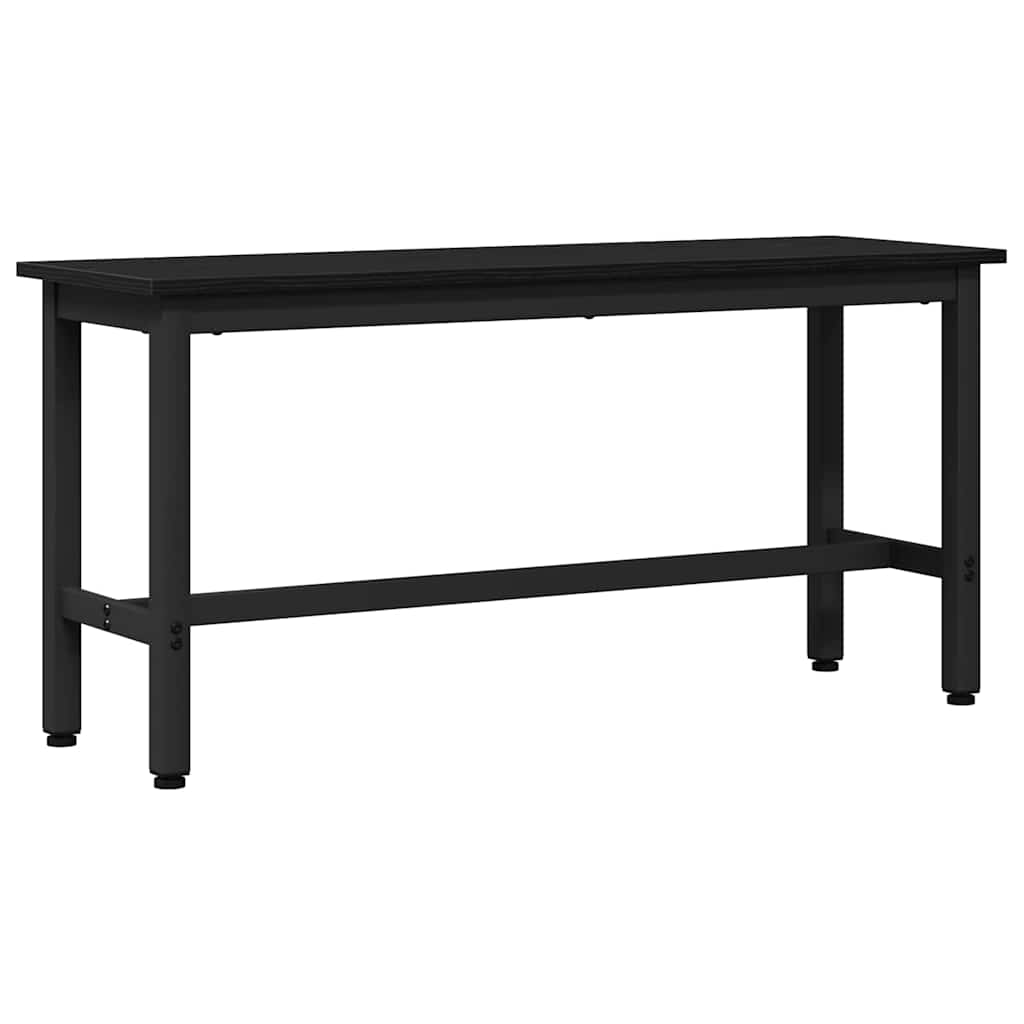 Valgomojo suolas 2 pcs Juodas ąžuolas 100 x 32,5 x 48,5 cm