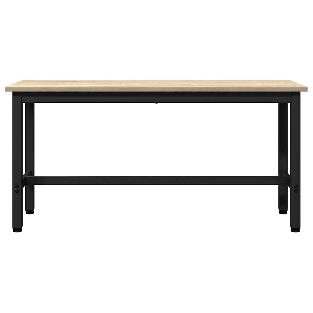 Valgomojo suolas 2 pcs Sonoma ąžuolas 100 x 32,5 x 48,5 cm
