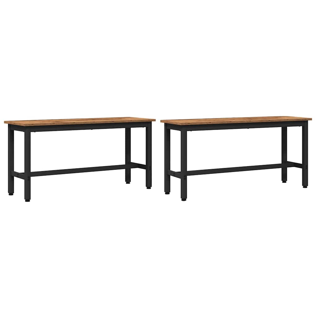 Valgomojo suolas 2 pcs Senas medis 100 x 32,5 x 48,5 cm