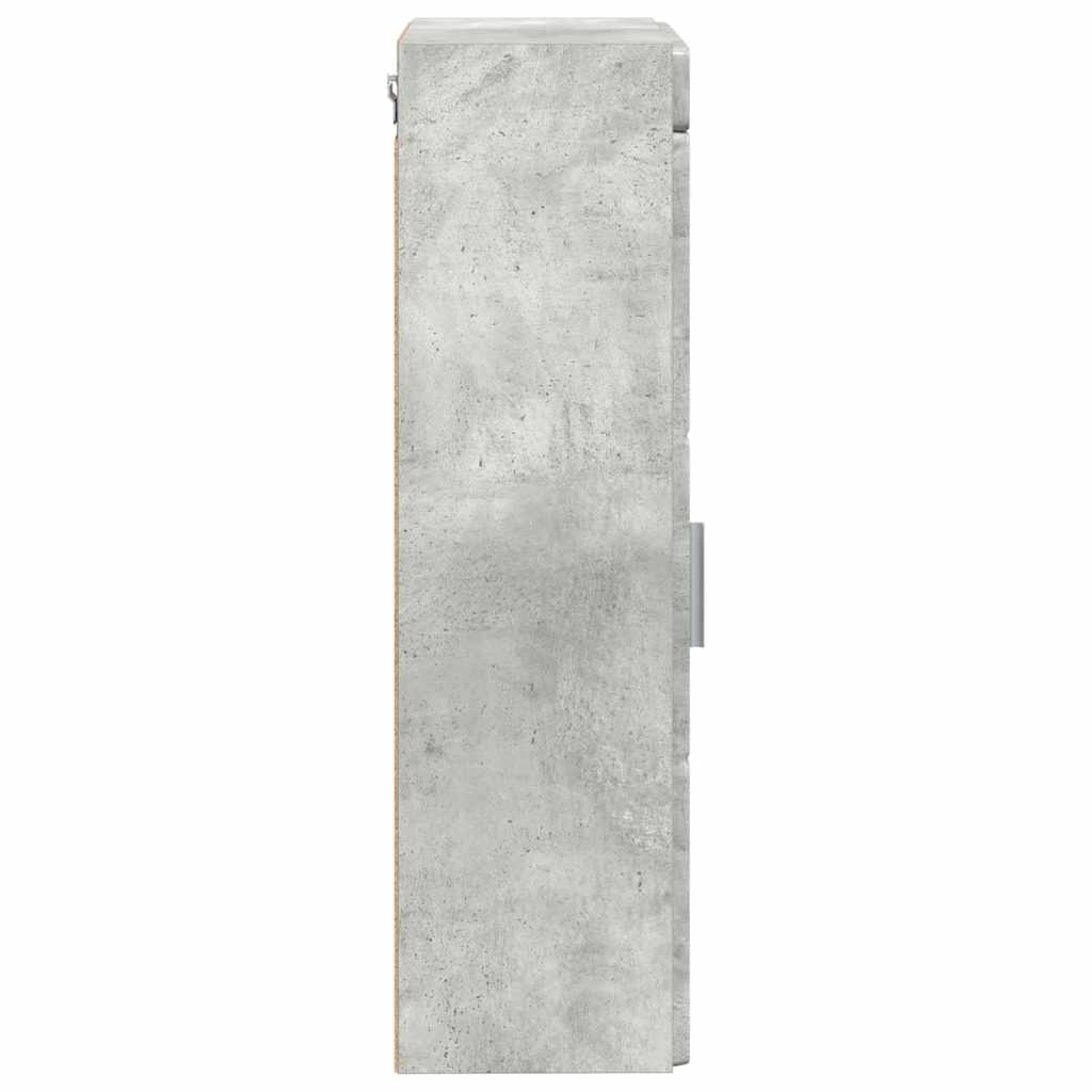 Vonios sieninė spintelė TULUM Betono pilka 37 x 24,5 x 86 cm