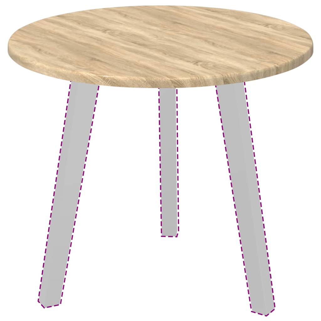 Tabletop Sonoma oak 50 x 50 x 1.5 cm Engineered wood
