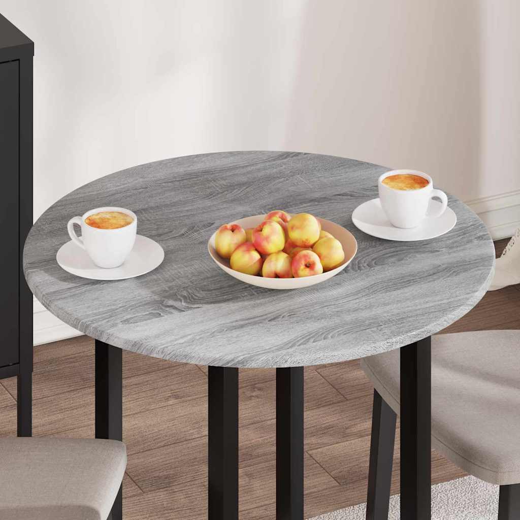 Galda virsma Pelēka sonomas ozola 70 x 70 x 1,5 cm