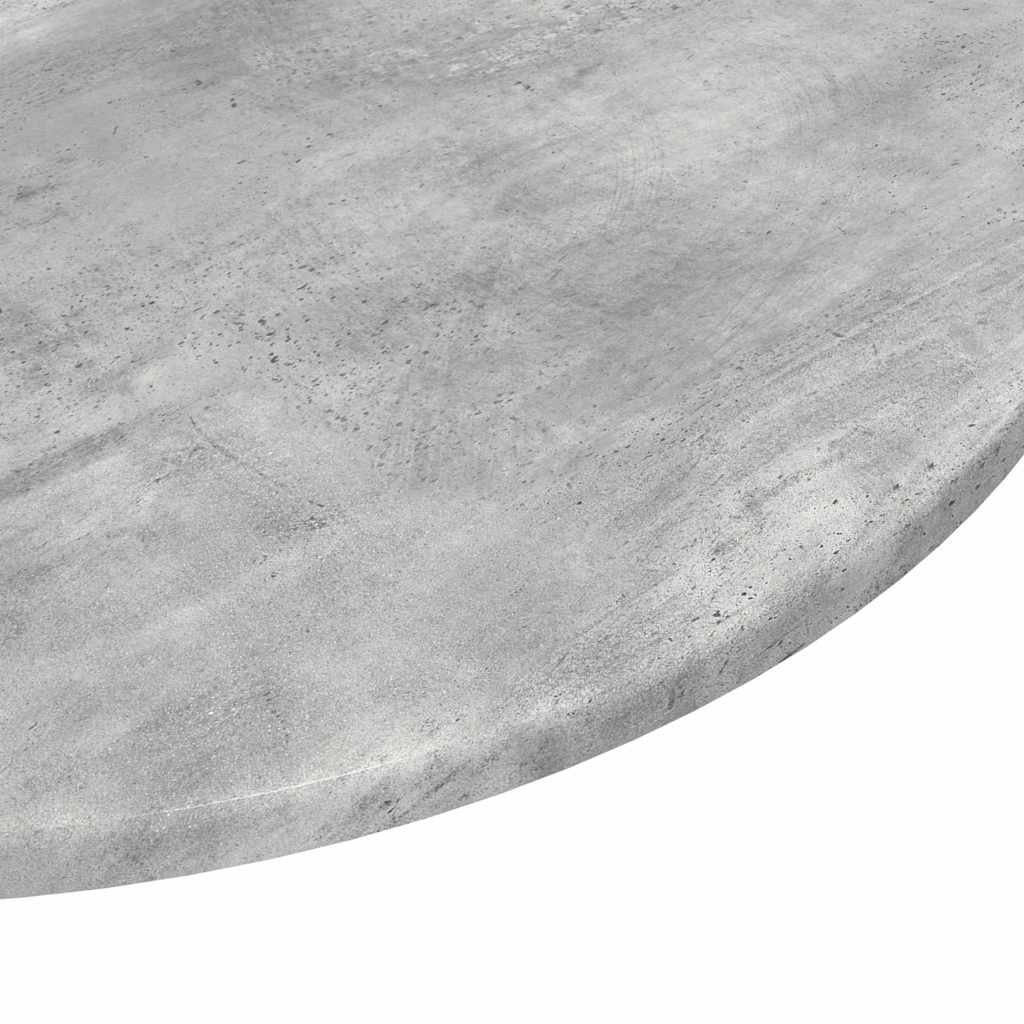 Stalo viršus Ø 80 x 1,5 cm Apvali Apdirbta mediena Betono pilka