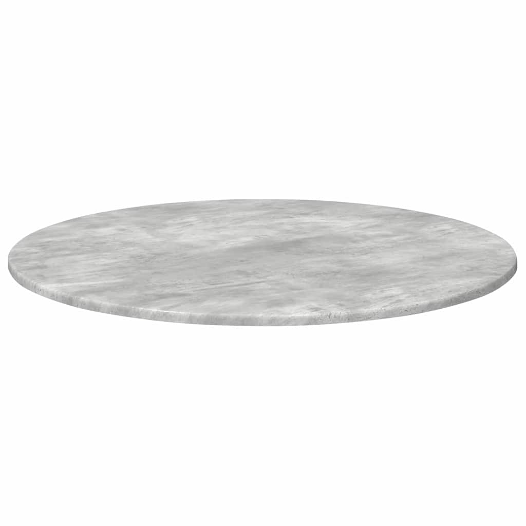 Stalo viršus Ø 80 x 1,5 cm Apvali Apdirbta mediena Betono pilka