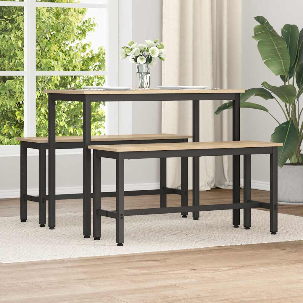 Dining bench Sonoma oak 100 x 32.5 x 48.5 cm