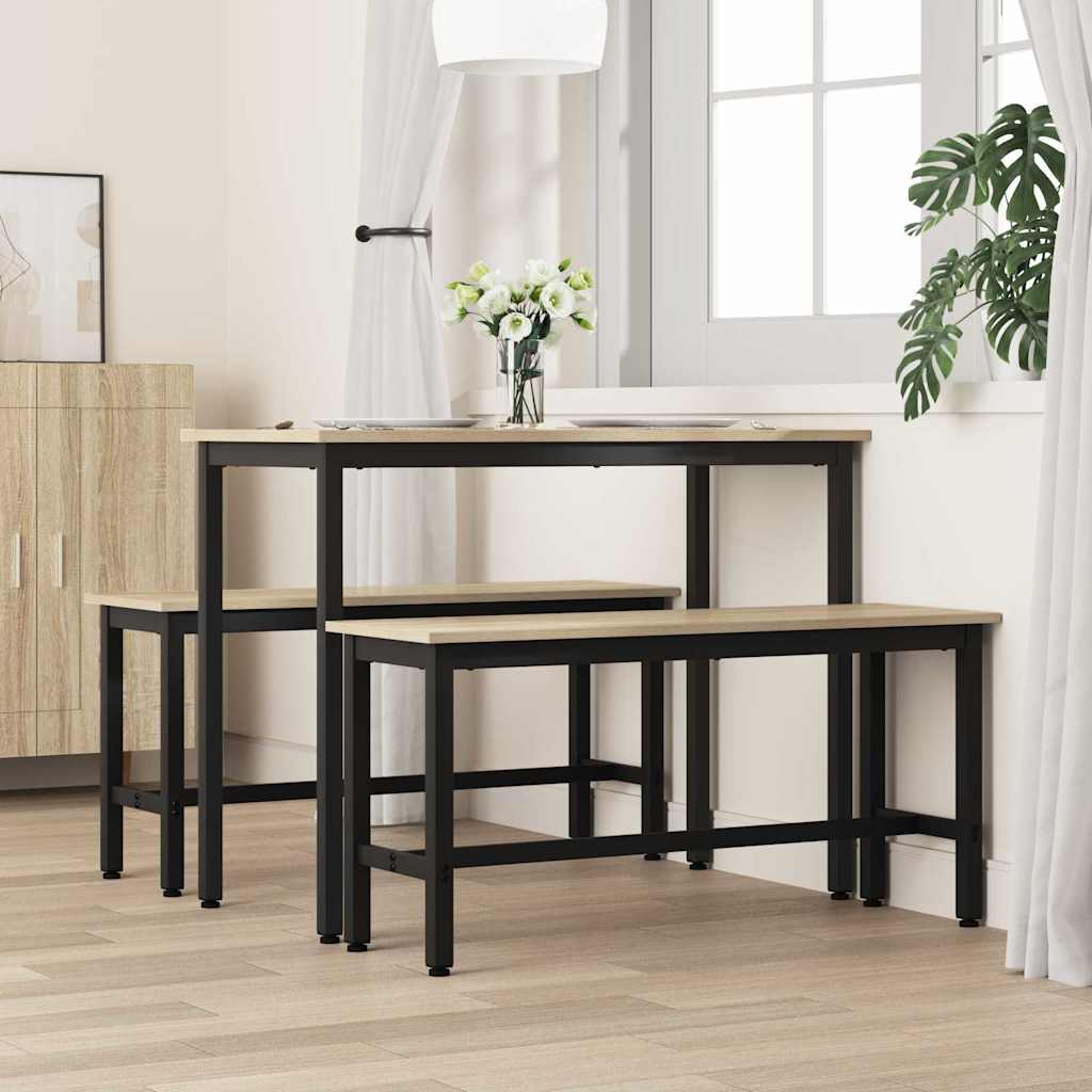 Dining bench Sonoma oak 100 x 32.5 x 48.5 cm