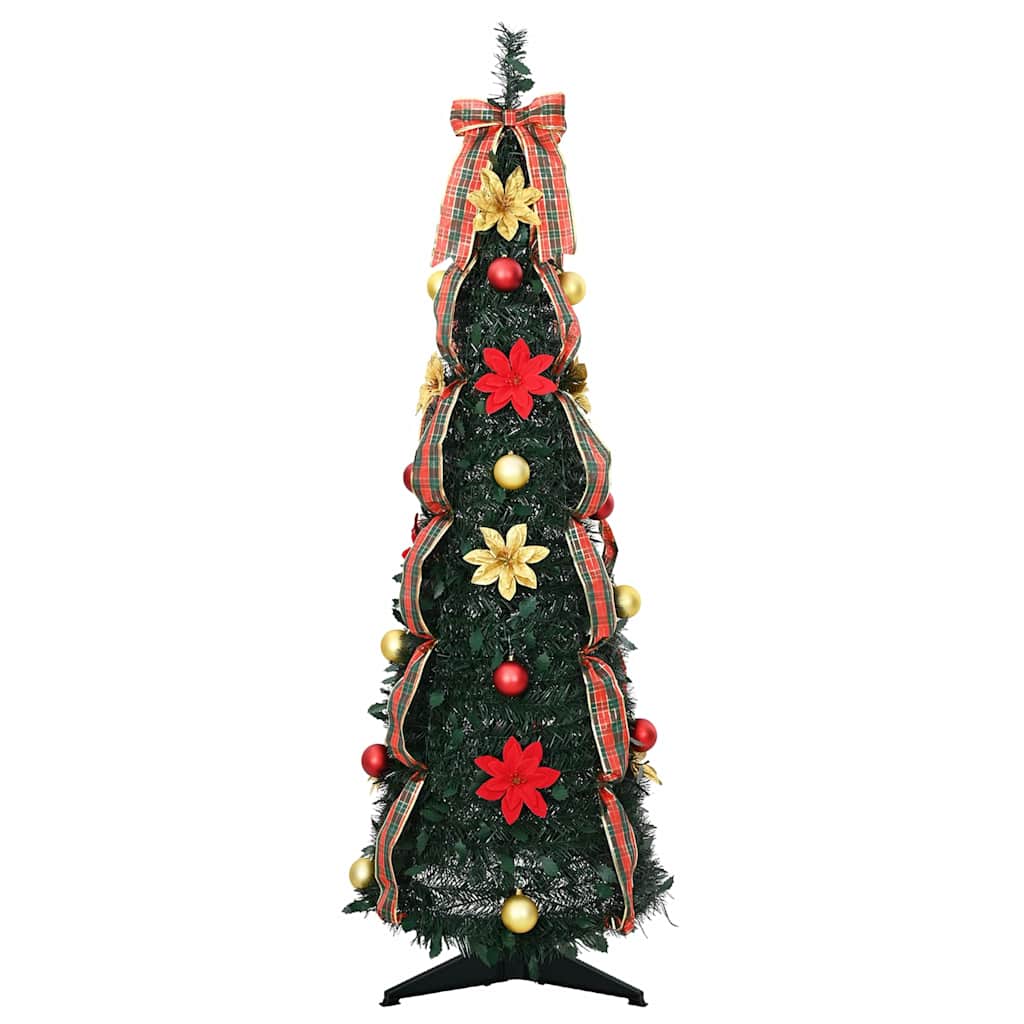 Dirbtinė Kalėdų eglutė CRYSTAL POLAR, su 50 LED stovu Žalia 120 cm.