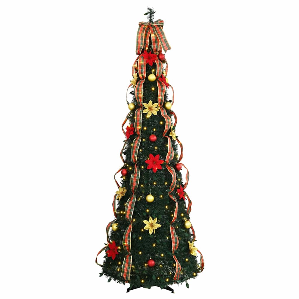 Dirbtinė Kalėdų eglutė CRYSTAL POLAR, su 150 LED stovu Žalia 180 cm.