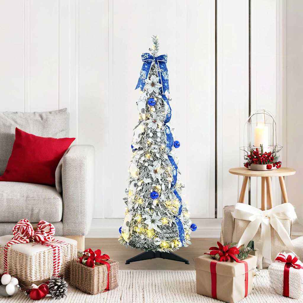 Artificial Christmas Tree CRYSTAL POLAR, with 50 LED Stand Green 120 cm.