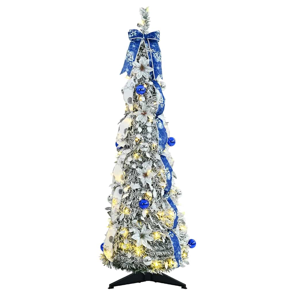 Dirbtinė Kalėdų eglutė CRYSTAL POLAR, su 50 LED stovu Žalia 120 cm.