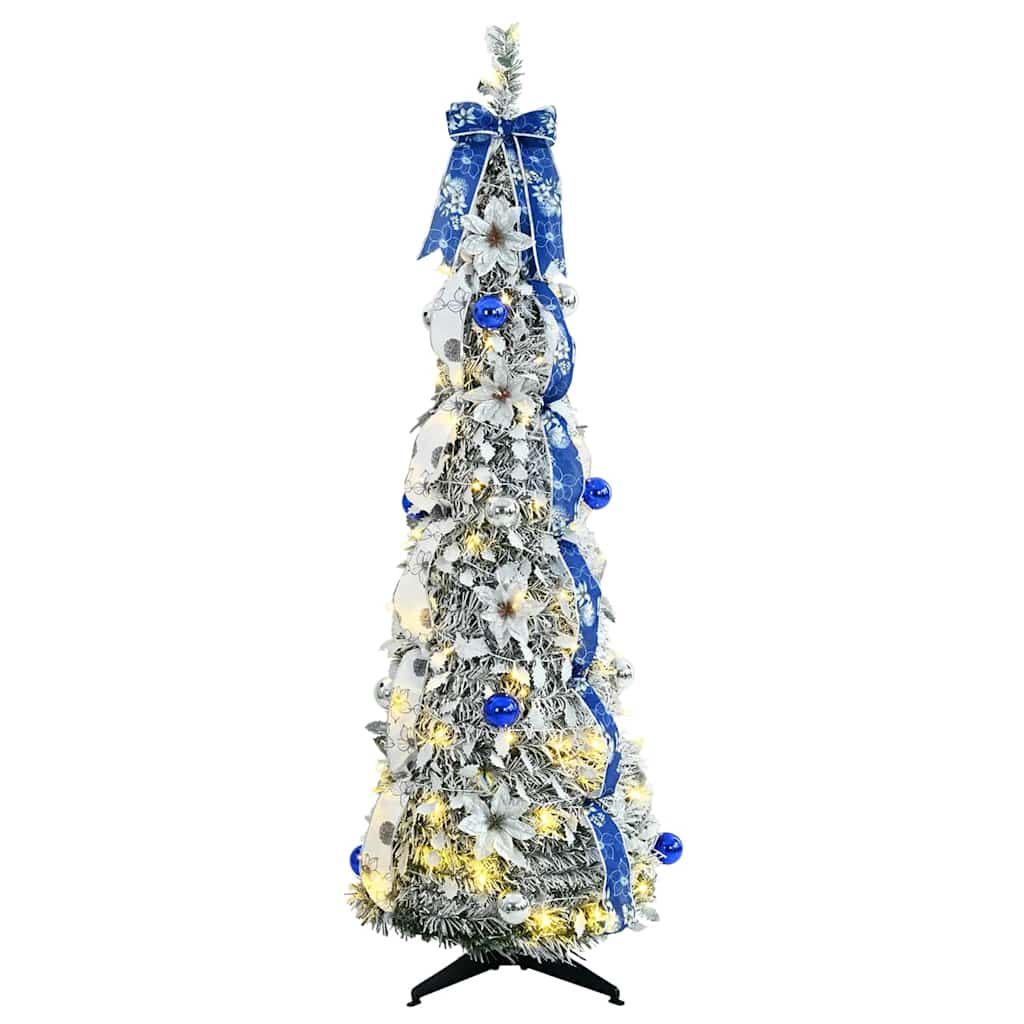 Dirbtinė Kalėdų eglutė CRYSTAL POLAR, su 100 LED stovu Žalia 150 cm.