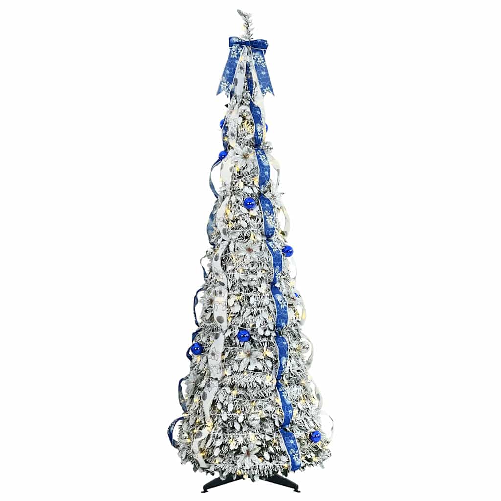 Mākslīgā eglīte CRYSTAL POLAR, ar 150 LED lampiņām, zaļa 180 cm.