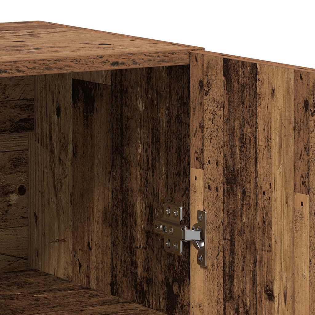 Tall cabinet 2 pcs Old wood Processed wood