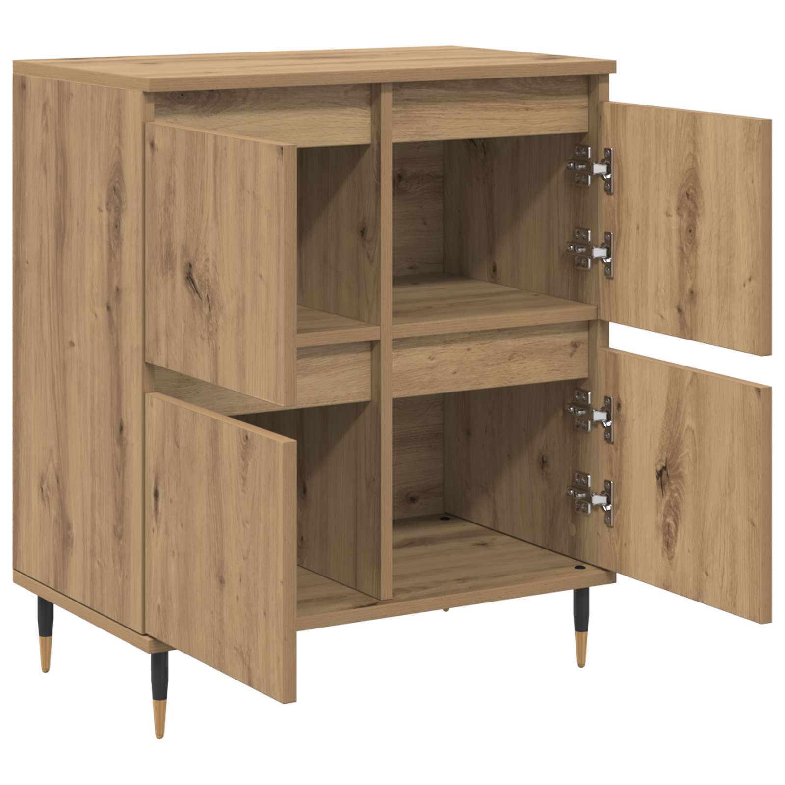 Oppbevaringsskap 2 pcs Amatininkų ąžuolas 60 x 35 x 70 cm