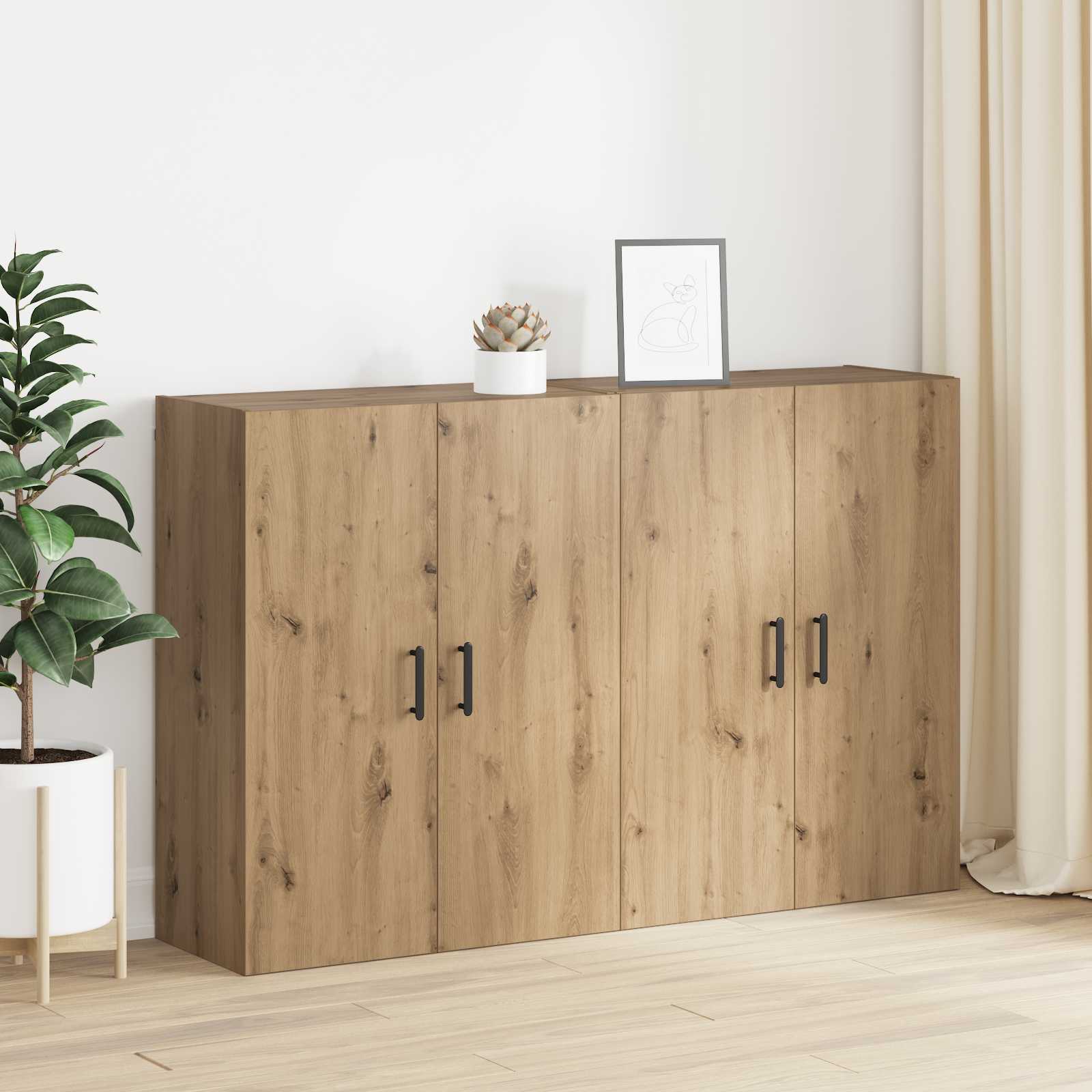 Prie sienos montuojama spinta 2 pcs Amatininkų ąžuolas