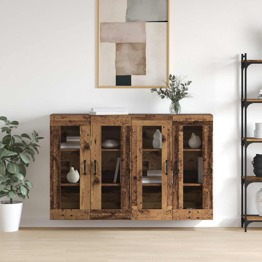 Sieniniai spintelės 2 pcs Sena mediena 69,5 x 34 x 90 cm
