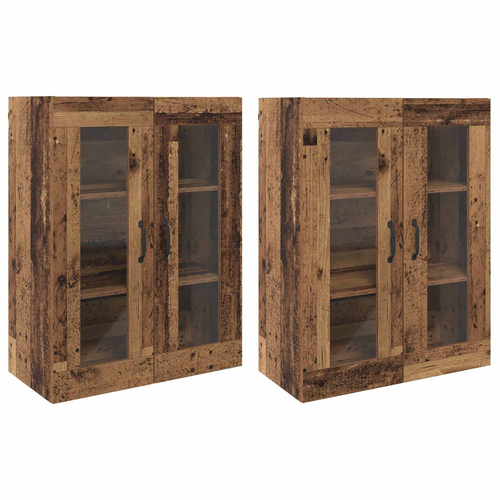 Sieniniai spintelės 2 pcs Sena mediena 69,5 x 34 x 90 cm