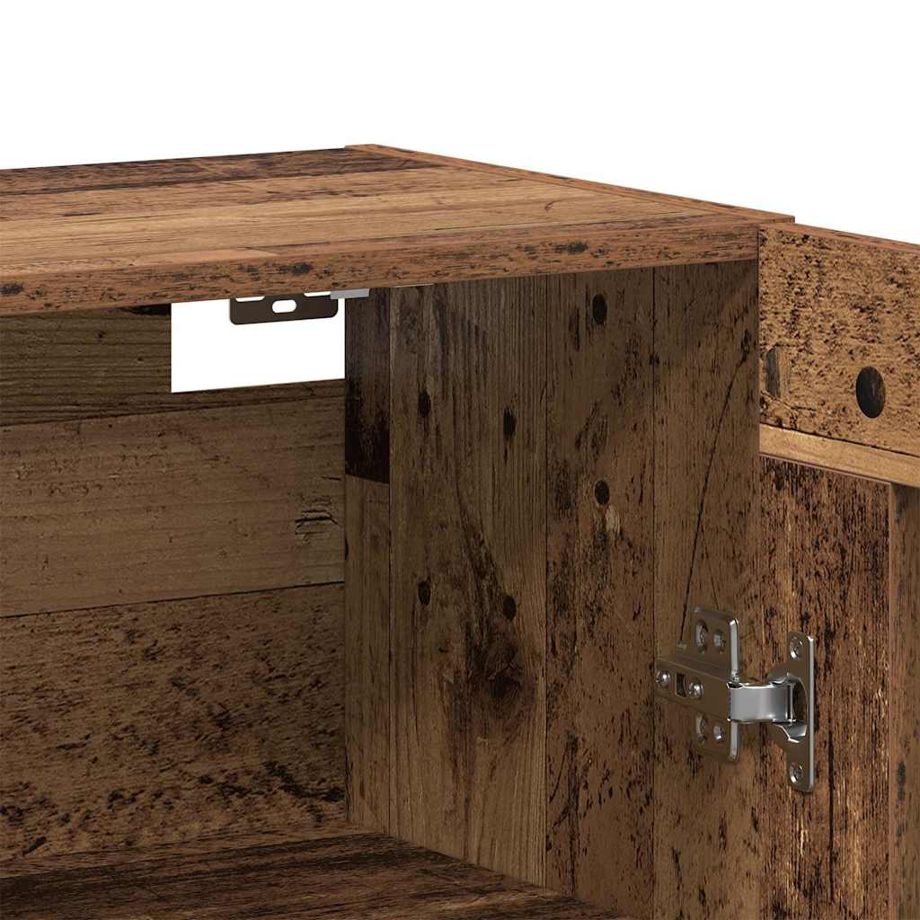 Sieniniai spintelės 2 pcs Sena mediena 69,5 x 34 x 90 cm